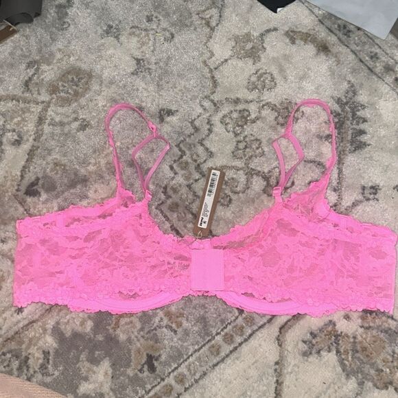 Skims Stretch lace Intimates underwire scoop bra Pink BA-SCP-3575 44B - Picture 4 of 5